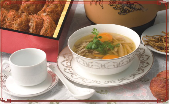 Yến thả nước cốt gà